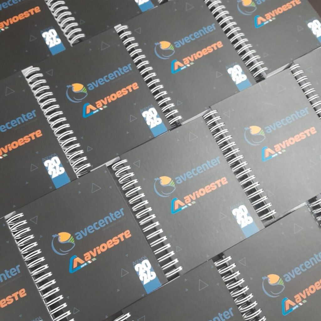 Cadernos e agendas personalizadas para brindes corporativos no Brasil